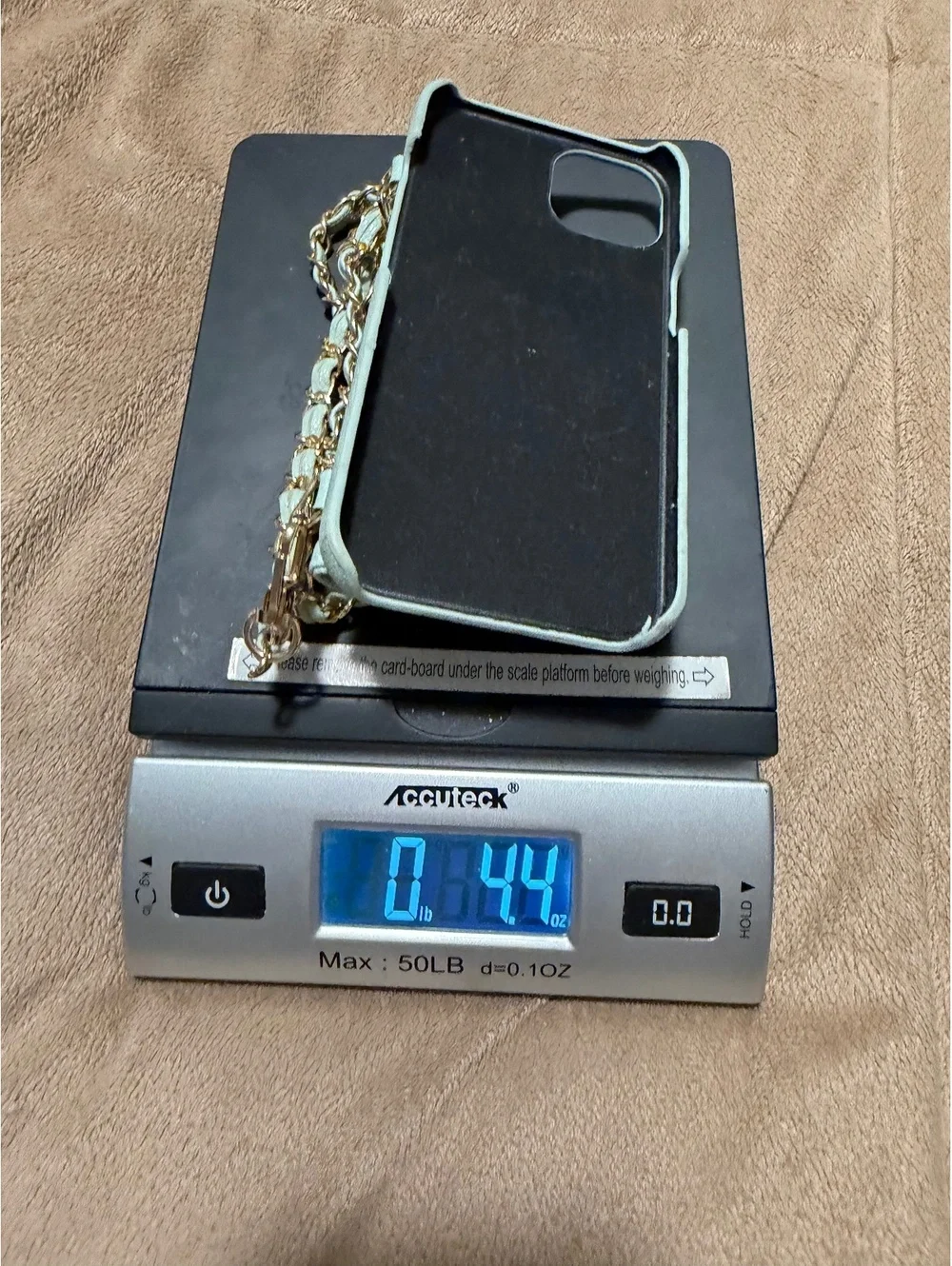 Iphone 13 Pro Quilted Leather Phone Case with Chain Strap